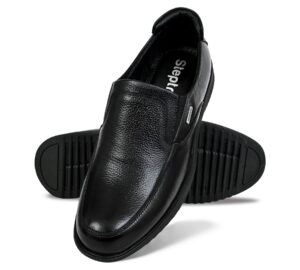 Men Premium Leather Black Shoes For Men ( ST-2003 BLACK )
