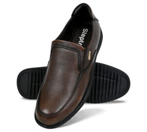 Men Premium Leather Brown Shoes For Men ( ST-2003 BROWN )