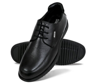 Men Premium Leather Black Shoes For Men ( ST-2004 BLACK )